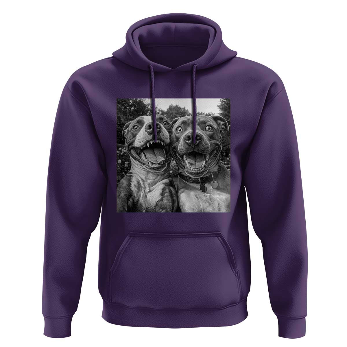 Pitbull Selfie Meme Hoodie Funny Dog Lover Graphic
