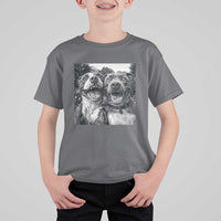 Pitbull Selfie Meme T Shirt For Kid Funny Dog Lover Graphic