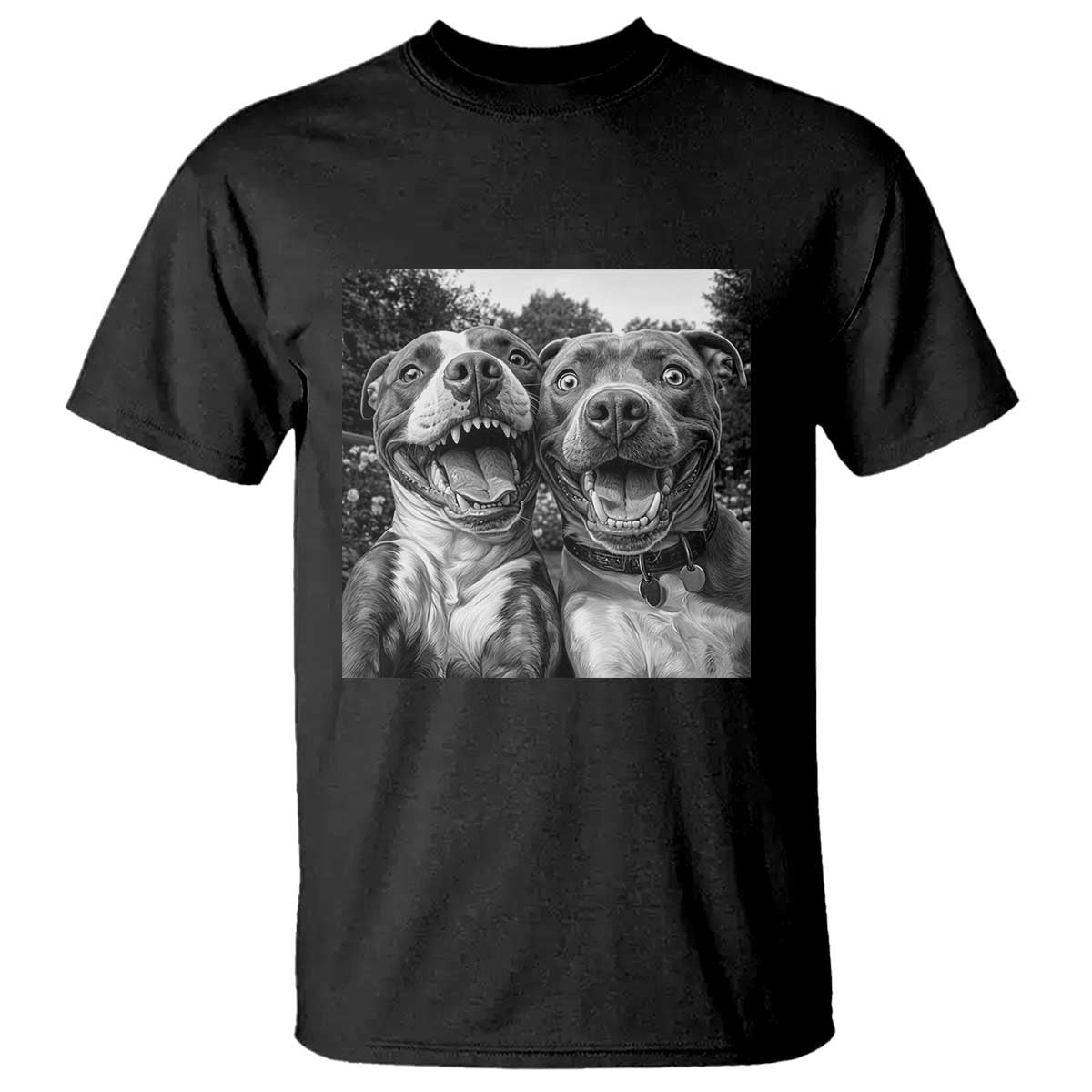 Pitbull Selfie Meme T Shirt Funny Dog Lover Graphic