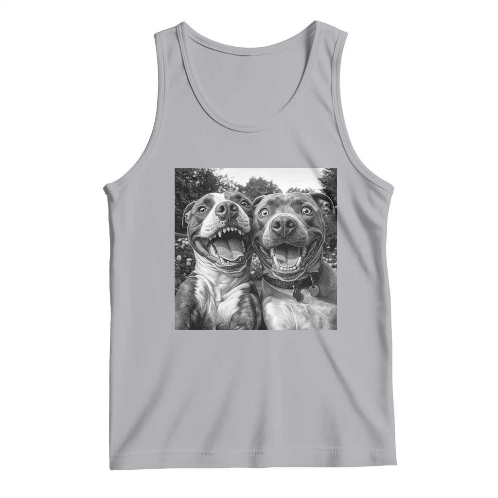 Pitbull Selfie Meme Tank Top Funny Dog Lover Graphic