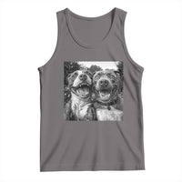 Pitbull Selfie Meme Tank Top Funny Dog Lover Graphic