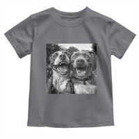 Pitbull Selfie Meme Toddler T Shirt Funny Dog Lover Graphic