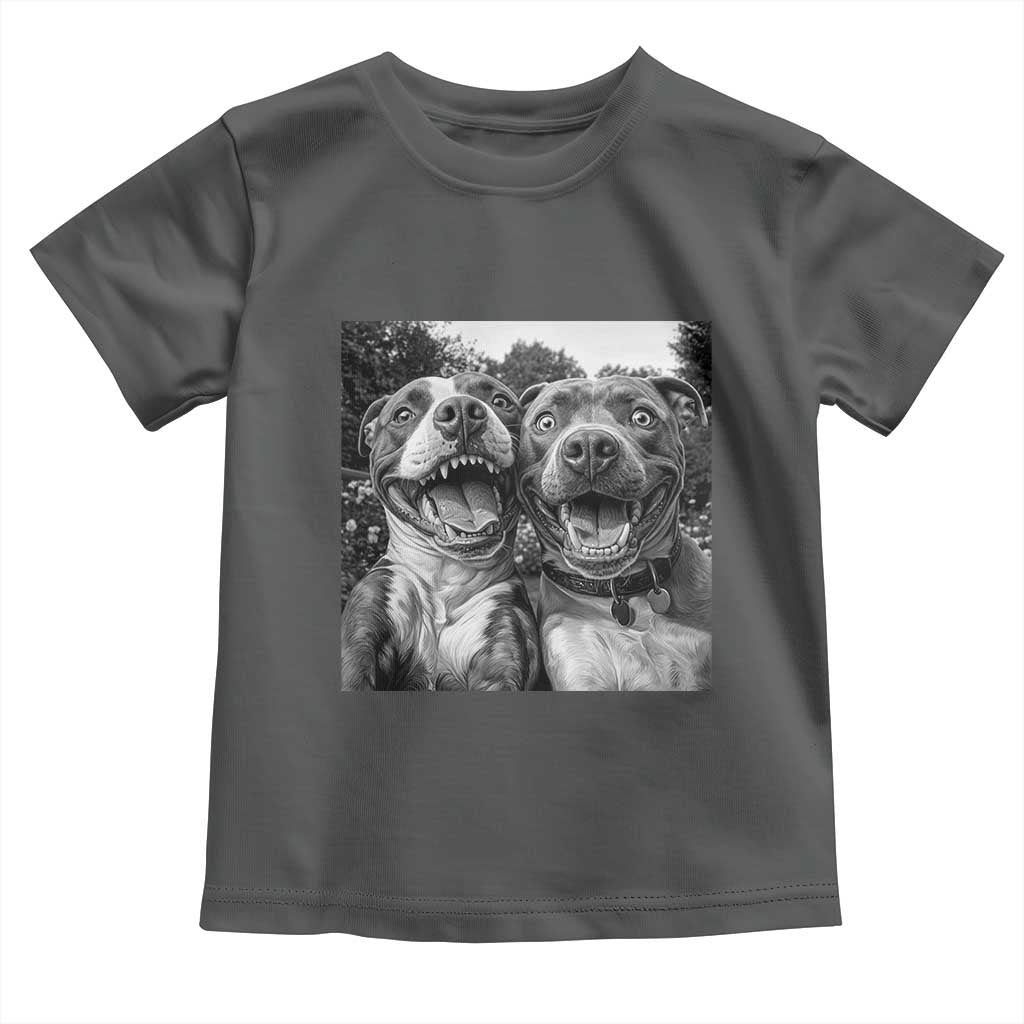 Pitbull Selfie Meme Toddler T Shirt Funny Dog Lover Graphic