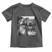 Pitbull Selfie Meme Toddler T Shirt Funny Dog Lover Graphic