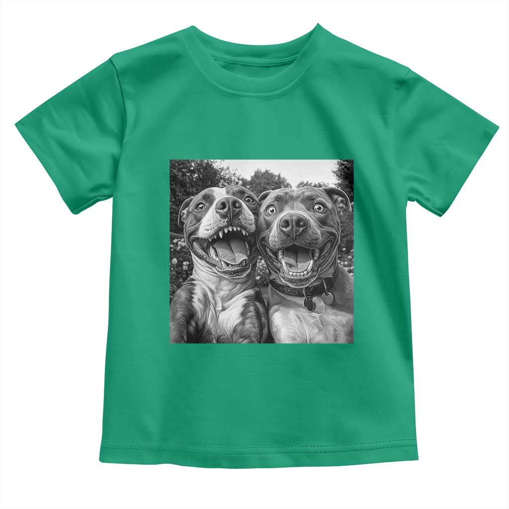Pitbull Selfie Meme Toddler T Shirt Funny Dog Lover Graphic