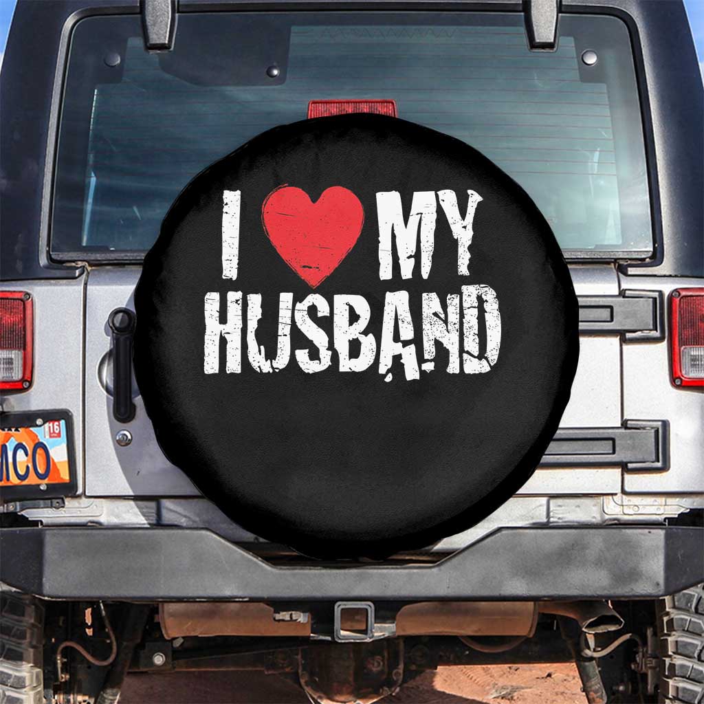 Cool Marriage Humor Gift For Wife Spare Tire Cover I Love My Husband
