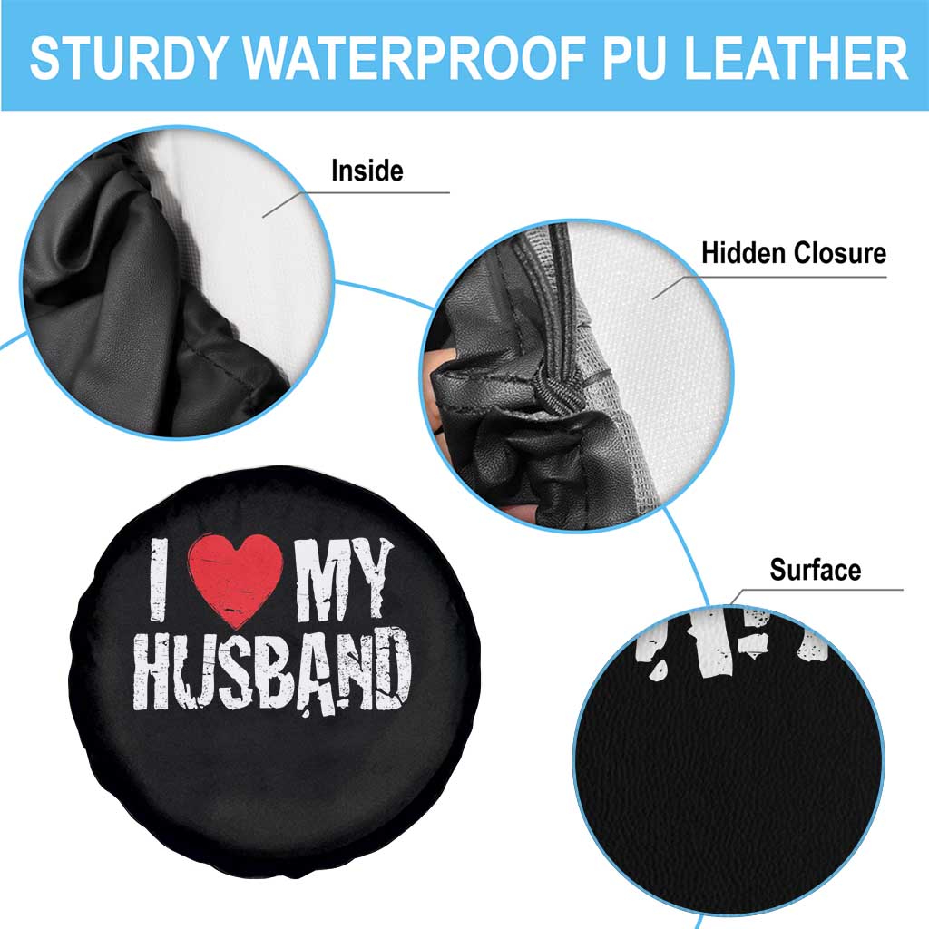 Cool Marriage Humor Gift For Wife Spare Tire Cover I Love My Husband