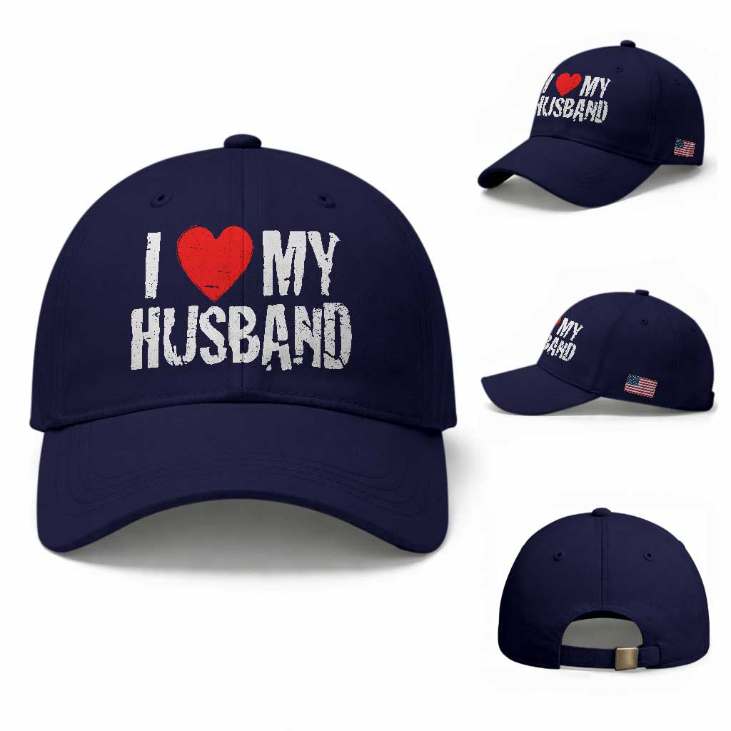 Cool Marriage Humor Gift For Wife Baseball Cap I Love My Husband