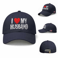Cool Marriage Humor Gift For Wife Baseball Cap I Love My Husband