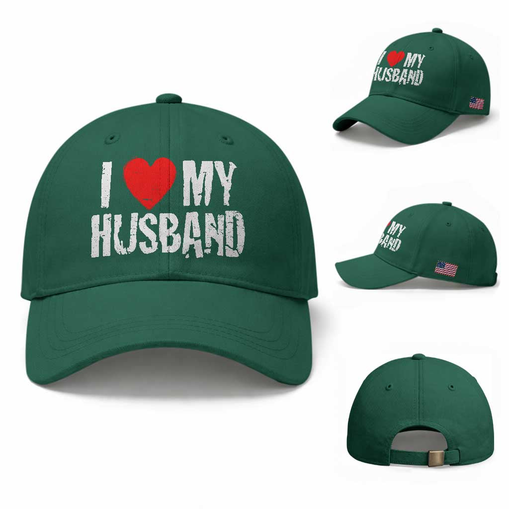 Cool Marriage Humor Gift For Wife Baseball Cap I Love My Husband