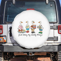Funny Goose Just Doing My Daddy Things Spare Tire Cover Fathers Day Gift