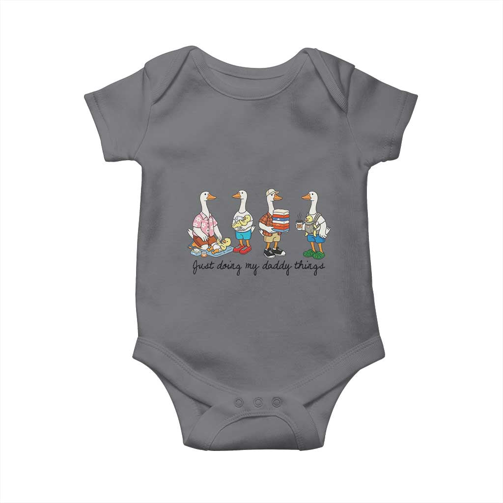 Funny Goose Just Doing My Daddy Things Baby Onesie Fathers Day Gift