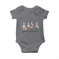 Funny Goose Just Doing My Daddy Things Baby Onesie Fathers Day Gift
