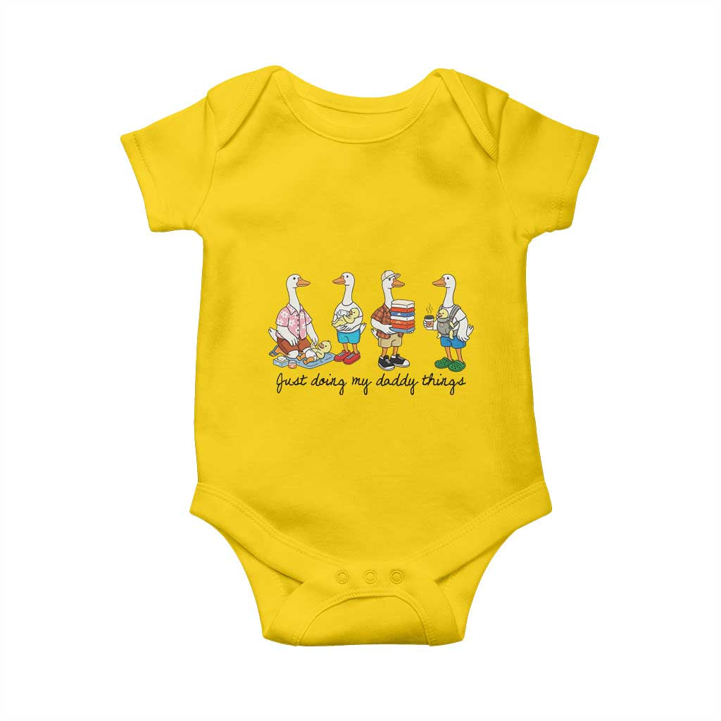 Funny Goose Just Doing My Daddy Things Baby Onesie Fathers Day Gift