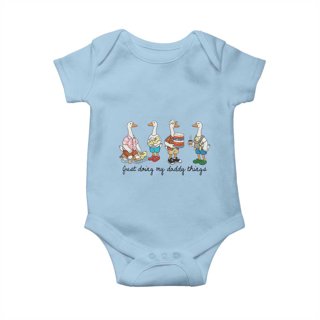 Funny Goose Just Doing My Daddy Things Baby Onesie Fathers Day Gift
