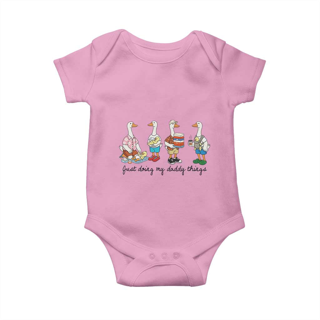 Funny Goose Just Doing My Daddy Things Baby Onesie Fathers Day Gift