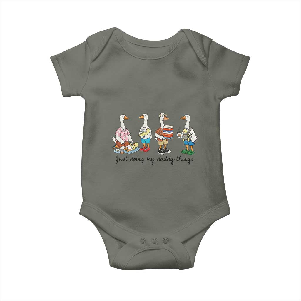 Funny Goose Just Doing My Daddy Things Baby Onesie Fathers Day Gift