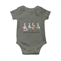 Funny Goose Just Doing My Daddy Things Baby Onesie Fathers Day Gift