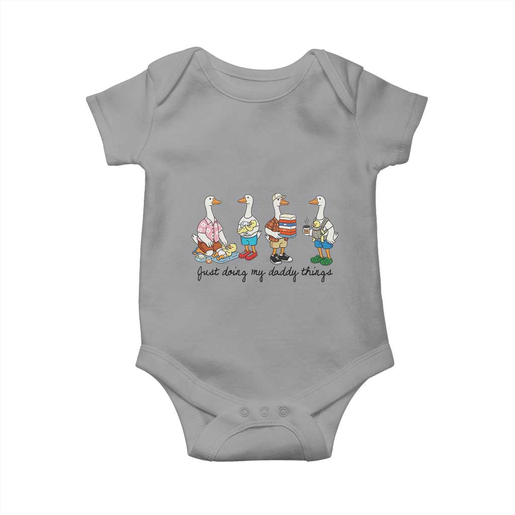 Funny Goose Just Doing My Daddy Things Baby Onesie Fathers Day Gift