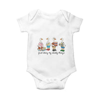 Funny Goose Just Doing My Daddy Things Baby Onesie Fathers Day Gift