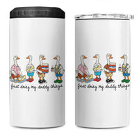 Funny Goose Just Doing My Daddy Things 4 in 1 Can Cooler Tumbler Fathers Day Gift