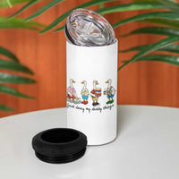 Funny Goose Just Doing My Daddy Things 4 in 1 Can Cooler Tumbler Fathers Day Gift