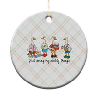 Funny Goose Just Doing My Daddy Things Ceramic Ornament Fathers Day Gift