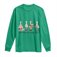 Funny Goose Just Doing My Daddy Things Long Sleeve Shirt Fathers Day Gift