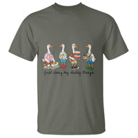 Funny Goose Just Doing My Daddy Things T Shirt Fathers Day Gift