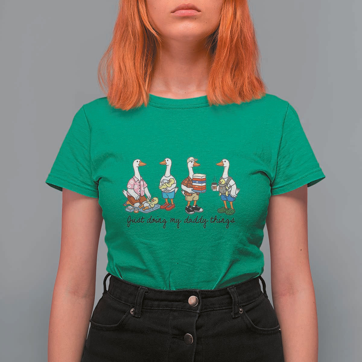 Funny Goose Just Doing My Daddy Things T Shirt For Women Fathers Day Gift