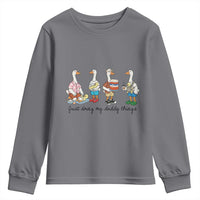 Funny Goose Just Doing My Daddy Things Youth Sweatshirt Fathers Day Gift
