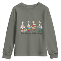 Funny Goose Just Doing My Daddy Things Youth Sweatshirt Fathers Day Gift