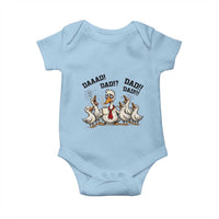 Funny Duck Dad Daaad Dad Dad Baby Onesie Tired Dad Life Fathers Day Graphic