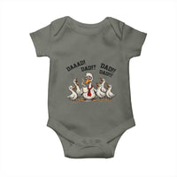 Funny Duck Dad Daaad Dad Dad Baby Onesie Tired Dad Life Fathers Day Graphic