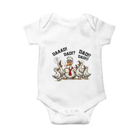 Funny Duck Dad Daaad Dad Dad Baby Onesie Tired Dad Life Fathers Day Graphic
