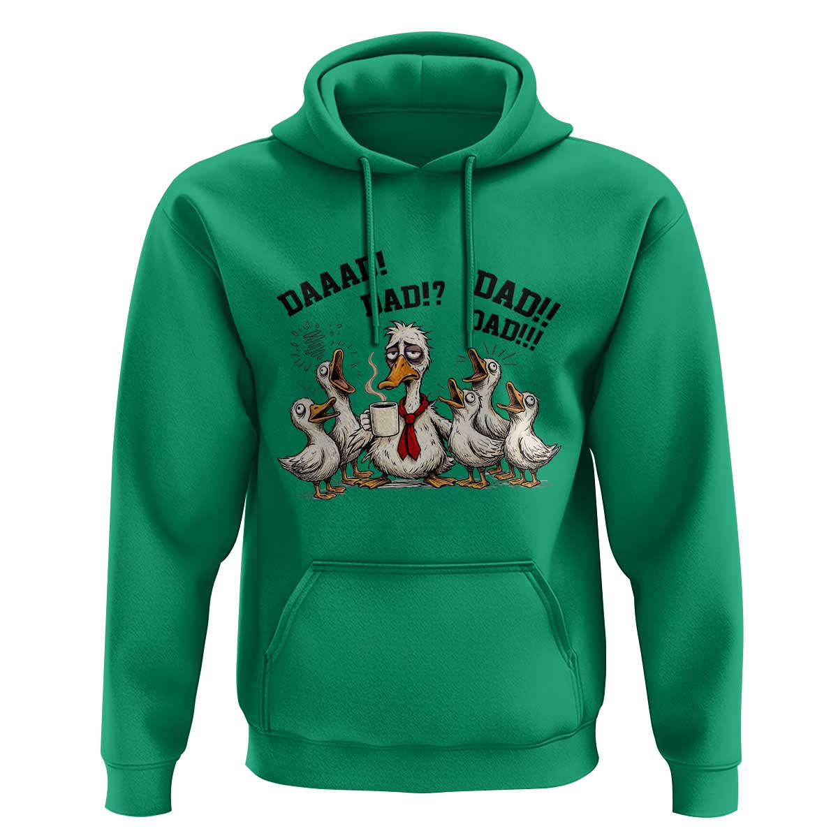 Funny Duck Dad Daaad Dad Dad Hoodie Tired Dad Life Fathers Day Graphic