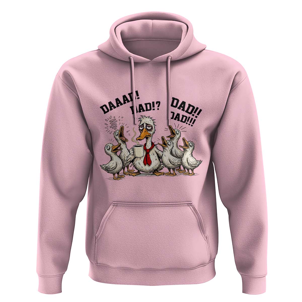 Funny Duck Dad Daaad Dad Dad Hoodie Tired Dad Life Fathers Day Graphic