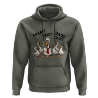 Funny Duck Dad Daaad Dad Dad Hoodie Tired Dad Life Fathers Day Graphic