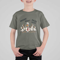 Funny Duck Dad Daaad Dad Dad T Shirt For Kid Tired Dad Life Fathers Day Graphic