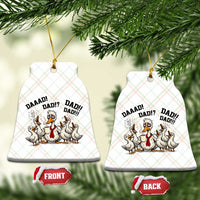 Funny Duck Dad Daaad Dad Dad Ceramic Ornament Tired Dad Life Fathers Day Graphic