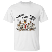 Funny Duck Dad Daaad Dad Dad T Shirt Tired Dad Life Fathers Day Graphic