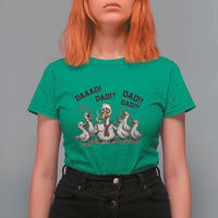 Funny Duck Dad Daaad Dad Dad T Shirt For Women Tired Dad Life Fathers Day Graphic