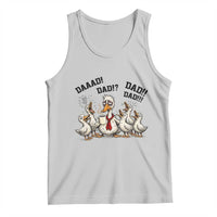 Funny Duck Dad Daaad Dad Dad Tank Top Tired Dad Life Fathers Day Graphic