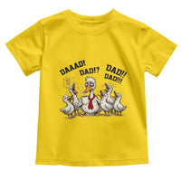 Funny Duck Dad Daaad Dad Dad Toddler T Shirt Tired Dad Life Fathers Day Graphic