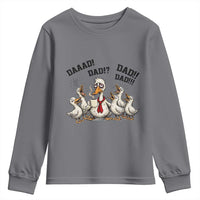 Funny Duck Dad Daaad Dad Dad Youth Sweatshirt Tired Dad Life Fathers Day Graphic