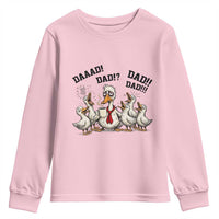 Funny Duck Dad Daaad Dad Dad Youth Sweatshirt Tired Dad Life Fathers Day Graphic