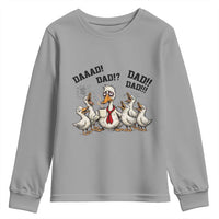 Funny Duck Dad Daaad Dad Dad Youth Sweatshirt Tired Dad Life Fathers Day Graphic