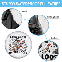 Dada Goose On The Loose Spare Tire Cover Funny Fatherhood Humor Gift