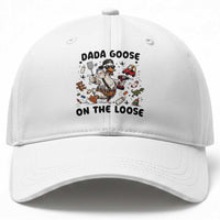 Dada Goose On The Loose Baseball Cap Funny Fatherhood Humor Gift