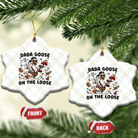 Dada Goose On The Loose Ceramic Ornament Funny Fatherhood Humor Gift